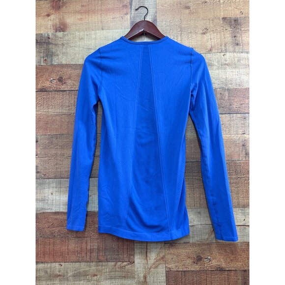 Fabletics Long Sleeve Blue Seamless Shirt S - Picture 5 of 6